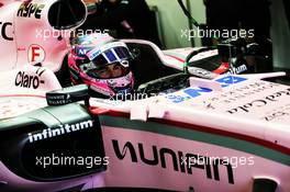 Sergio Perez (MEX) Sahara Force India F1 VJM10. 27.10.2017. Formula 1 World Championship, Rd 18, Mexican Grand Prix, Mexico City, Mexico, Practice Day.