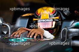 Lewis Hamilton (GBR) Mercedes AMG F1 W08. 27.10.2017. Formula 1 World Championship, Rd 18, Mexican Grand Prix, Mexico City, Mexico, Practice Day.