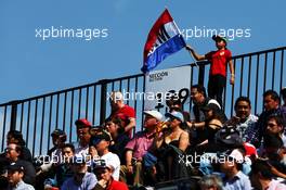 A young Max Verstappen (NLD) Red Bull Racing fan in the grandstand. 27.10.2017. Formula 1 World Championship, Rd 18, Mexican Grand Prix, Mexico City, Mexico, Practice Day.