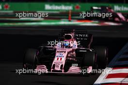 Sergio Perez (MEX) Sahara Force India F1 VJM10. 27.10.2017. Formula 1 World Championship, Rd 18, Mexican Grand Prix, Mexico City, Mexico, Practice Day.