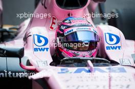 Sergio Perez (MEX) Sahara Force India F1 VJM10. 27.10.2017. Formula 1 World Championship, Rd 18, Mexican Grand Prix, Mexico City, Mexico, Practice Day.