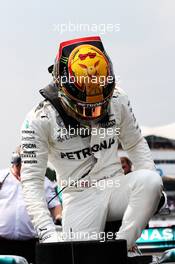 Lewis Hamilton (GBR) Mercedes AMG F1 on the grid. 29.10.2017. Formula 1 World Championship, Rd 18, Mexican Grand Prix, Mexico City, Mexico, Race Day.