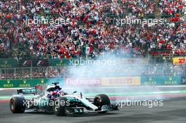 Lewis Hamilton (GBR) Mercedes AMG F1 W08 wins the 2017 Formula One World Championship. 29.10.2017. Formula 1 World Championship, Rd 18, Mexican Grand Prix, Mexico City, Mexico, Race Day.