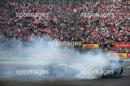 Lewis Hamilton (GBR) Mercedes AMG F1 W08 wins the 2017 Formula One World Championship. 29.10.2017. Formula 1 World Championship, Rd 18, Mexican Grand Prix, Mexico City, Mexico, Race Day.