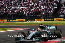 Lewis Hamilton (GBR) Mercedes AMG F1 W08. 29.10.2017. Formula 1 World Championship, Rd 18, Mexican Grand Prix, Mexico City, Mexico, Race Day.