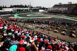 Sergio Perez (MEX) Sahara Force India F1 VJM10. 29.10.2017. Formula 1 World Championship, Rd 18, Mexican Grand Prix, Mexico City, Mexico, Race Day.