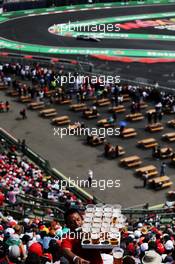 Heineken beer on sale for fans in the grandstand. 29.10.2017. Formula 1 World Championship, Rd 18, Mexican Grand Prix, Mexico City, Mexico, Race Day.