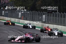 Sergio Perez (MEX) Sahara Force India F1 VJM10. 29.10.2017. Formula 1 World Championship, Rd 18, Mexican Grand Prix, Mexico City, Mexico, Race Day.