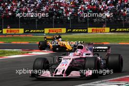 Esteban Ocon (FRA) Sahara Force India F1 VJM10. 29.10.2017. Formula 1 World Championship, Rd 18, Mexican Grand Prix, Mexico City, Mexico, Race Day.