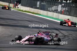 Sergio Perez (MEX) Sahara Force India F1 VJM10. 29.10.2017. Formula 1 World Championship, Rd 18, Mexican Grand Prix, Mexico City, Mexico, Race Day.