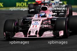 Sergio Perez (MEX) Sahara Force India F1 VJM10. 29.10.2017. Formula 1 World Championship, Rd 18, Mexican Grand Prix, Mexico City, Mexico, Race Day.