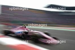 Sergio Perez (MEX) Sahara Force India F1   29.10.2017. Formula 1 World Championship, Rd 18, Mexican Grand Prix, Mexico City, Mexico, Race Day.