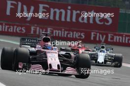 Sergio Perez (MEX) Sahara Force India F1   29.10.2017. Formula 1 World Championship, Rd 18, Mexican Grand Prix, Mexico City, Mexico, Race Day.