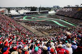 Sergio Perez (MEX) Sahara Force India F1 VJM10. 29.10.2017. Formula 1 World Championship, Rd 18, Mexican Grand Prix, Mexico City, Mexico, Race Day.