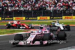 Sergio Perez (MEX) Sahara Force India F1 VJM10. 29.10.2017. Formula 1 World Championship, Rd 18, Mexican Grand Prix, Mexico City, Mexico, Race Day.