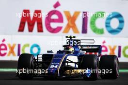 Pascal Wehrlein (GER) Sauber C36. 28.10.2017. Formula 1 World Championship, Rd 18, Mexican Grand Prix, Mexico City, Mexico, Qualifying Day.