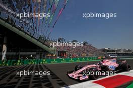 Sergio Perez (MEX) Sahara Force India F1   28.10.2017. Formula 1 World Championship, Rd 18, Mexican Grand Prix, Mexico City, Mexico, Qualifying Day.