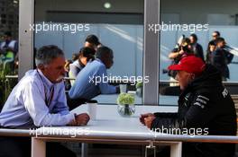 (L to R): Chase Carey (USA) Formula One Group Chairman with Niki Lauda (AUT) Mercedes Non-Executive Chairman. 28.10.2017. Formula 1 World Championship, Rd 18, Mexican Grand Prix, Mexico City, Mexico, Qualifying Day.