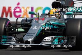 Lewis Hamilton (GBR) Mercedes AMG F1 W08. 28.10.2017. Formula 1 World Championship, Rd 18, Mexican Grand Prix, Mexico City, Mexico, Qualifying Day.