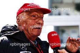 Niki Lauda (AUT) Mercedes Non-Executive Chairman. 28.10.2017. Formula 1 World Championship, Rd 18, Mexican Grand Prix, Mexico City, Mexico, Qualifying Day.