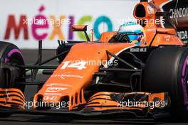 Fernando Alonso (ESP) McLaren MCL32. 28.10.2017. Formula 1 World Championship, Rd 18, Mexican Grand Prix, Mexico City, Mexico, Qualifying Day.