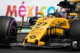 Nico Hulkenberg (GER) Renault Sport F1 Team RS17. 28.10.2017. Formula 1 World Championship, Rd 18, Mexican Grand Prix, Mexico City, Mexico, Qualifying Day.