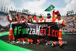 Marshals on the drivers parade. 29.10.2017. Formula 1 World Championship, Rd 18, Mexican Grand Prix, Mexico City, Mexico, Race Day.