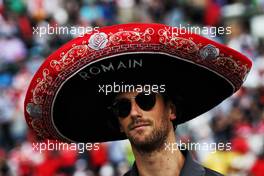 Romain Grosjean (FRA) Haas F1 Team on the drivers parade. 29.10.2017. Formula 1 World Championship, Rd 18, Mexican Grand Prix, Mexico City, Mexico, Race Day.