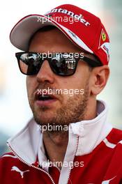 Sebastian Vettel (GER) Ferrari. 26.10.2017. Formula 1 World Championship, Rd 18, Mexican Grand Prix, Mexico City, Mexico, Preparation Day.