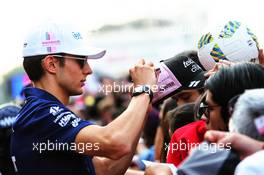 Esteban Ocon (FRA) Sahara Force India F1 Team signs autographs for the fans. 26.10.2017. Formula 1 World Championship, Rd 18, Mexican Grand Prix, Mexico City, Mexico, Preparation Day.