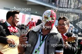 A wrestler in the paddock. 26.10.2017. Formula 1 World Championship, Rd 18, Mexican Grand Prix, Mexico City, Mexico, Preparation Day.