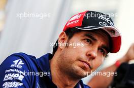 Sergio Perez (MEX) Sahara Force India F1. 26.10.2017. Formula 1 World Championship, Rd 18, Mexican Grand Prix, Mexico City, Mexico, Preparation Day.