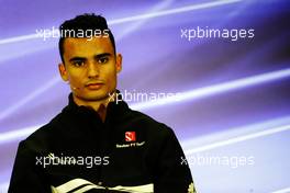 Pascal Wehrlein (GER) Sauber F1 Team in the FIA Press Conference. 26.10.2017. Formula 1 World Championship, Rd 18, Mexican Grand Prix, Mexico City, Mexico, Preparation Day.