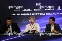 Ross Brawn (GBR) Managing Director, Motor Sports in an FIA Press Conference. 26.10.2017. Formula 1 World Championship, Rd 18, Mexican Grand Prix, Mexico City, Mexico, Preparation Day.