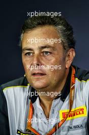 Mario Isola (ITA) Pirelli Racing Manager in the FIA Press Conference. 29.09.2017. Formula 1 World Championship, Rd 15, Malaysian Grand Prix, Sepang, Malaysia, Friday.