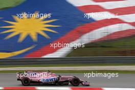 Esteban Ocon (FRA) Force India F1  29.09.2017. Formula 1 World Championship, Rd 15, Malaysian Grand Prix, Sepang, Malaysia, Friday.