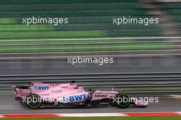 Sergio Perez (MEX) Sahara Force India F1   29.09.2017. Formula 1 World Championship, Rd 15, Malaysian Grand Prix, Sepang, Malaysia, Friday.