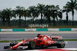 Sebastian Vettel (GER) Ferrari SF70H.                                29.09.2017. Formula 1 World Championship, Rd 15, Malaysian Grand Prix, Sepang, Malaysia, Friday.