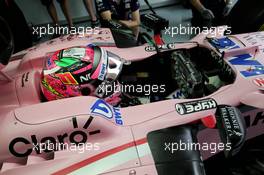 Sergio Perez (MEX) Sahara Force India F1 VJM10. 29.09.2017. Formula 1 World Championship, Rd 15, Malaysian Grand Prix, Sepang, Malaysia, Friday.