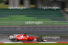 Sebastian Vettel (GER) Scuderia Ferrari  29.09.2017. Formula 1 World Championship, Rd 15, Malaysian Grand Prix, Sepang, Malaysia, Friday.