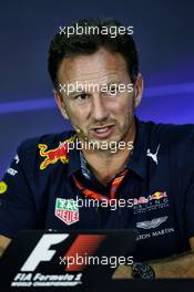 Christian Horner (GBR) Red Bull Racing Team Principal in the FIA Press Conference. 29.09.2017. Formula 1 World Championship, Rd 15, Malaysian Grand Prix, Sepang, Malaysia, Friday.