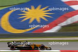 Jolyon Palmer (GBR) Renault Sport F1 Team    29.09.2017. Formula 1 World Championship, Rd 15, Malaysian Grand Prix, Sepang, Malaysia, Friday.