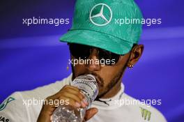 Lewis Hamilton (GBR) Mercedes AMG F1 in the FIA Press Conference. 01.10.2017. Formula 1 World Championship, Rd 15, Malaysian Grand Prix, Sepang, Malaysia, Sunday.
