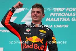 Max Verstappen (NLD) Red Bull Racing  01.10.2017. Formula 1 World Championship, Rd 15, Malaysian Grand Prix, Sepang, Malaysia, Sunday.