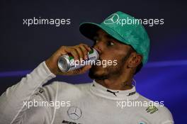 Lewis Hamilton (GBR) Mercedes AMG F1 in the FIA Press Conference. 01.10.2017. Formula 1 World Championship, Rd 15, Malaysian Grand Prix, Sepang, Malaysia, Sunday.