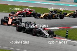 Kevin Magnussen (DEN) Haas F1 Team  01.10.2017. Formula 1 World Championship, Rd 15, Malaysian Grand Prix, Sepang, Malaysia, Sunday.