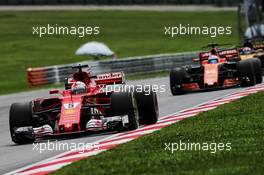 Sebastian Vettel (GER) Ferrari SF70H. 01.10.2017. Formula 1 World Championship, Rd 15, Malaysian Grand Prix, Sepang, Malaysia, Sunday.