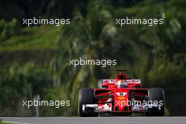 Sebastian Vettel (GER) Scuderia Ferrari  30.09.2017. Formula 1 World Championship, Rd 15, Malaysian Grand Prix, Sepang, Malaysia, Saturday.