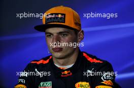 Max Verstappen (NLD) Red Bull Racing in the post qualifying FIA Press Conference. 30.09.2017. Formula 1 World Championship, Rd 15, Malaysian Grand Prix, Sepang, Malaysia, Saturday.