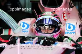 Sergio Perez (MEX) Sahara Force India F1 VJM10. 30.09.2017. Formula 1 World Championship, Rd 15, Malaysian Grand Prix, Sepang, Malaysia, Saturday.